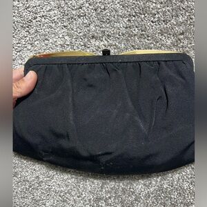 Vintage Woman’s Black Clutch Purse Hand Bag